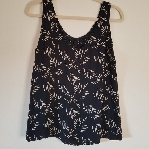 No brand Tops - Black & Beige dressy tank top sz L